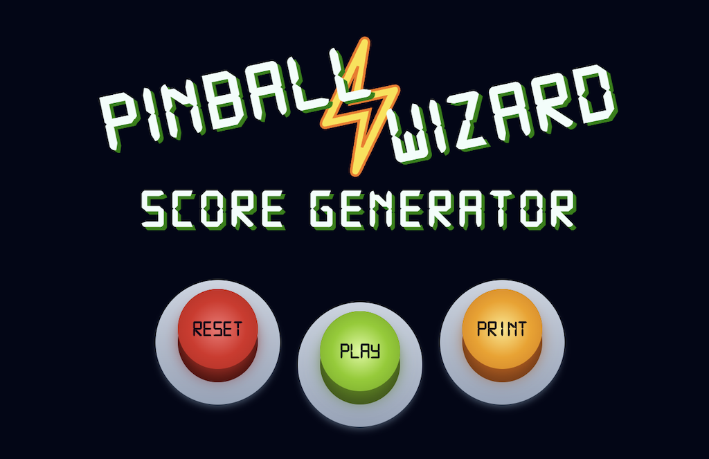 Screenshot of Jal's project Pinball Wizard